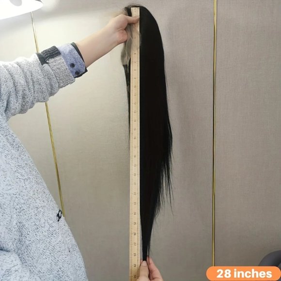 180% 360 Frontal Body Wave Human Hair Wigs HD Transparent Curly Pre Plucked Wig - Picture 6 of 8